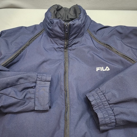 Fila Other - FILA 3-1 Men's Outdoor Navy Blue Jacket Coat Fleece Lined Zip Out Vest Sz XL